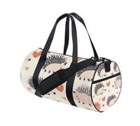 Borsone sportivo da palestra, da viaggio, con riccio, amore, cuore, per weekender, sport, vacanze, danza, Multi