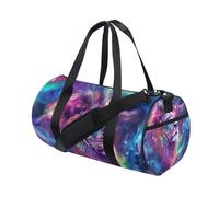 Borsone sportivo da palestra, da viaggio, con testa di leone, per weekender, sport, vacanze, danza, Multi