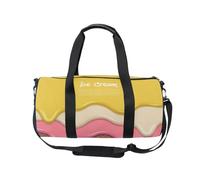 Borsone sportivo da viaggio, alla vaniglia, cioccolato, per donne e uomini, gelato alla fragola, per ragazze, ginnastica, danza, fine settimana, pernottamento, fitness, allenamento