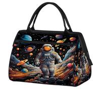 Borsone sportivo da viaggio, borsa da viaggio con pianeta astronauta impermeabile, borsa da viaggio per uomo e donna