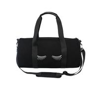 Borsone sportivo da viaggio con ciglia nere per donne e uomini, gatti e ragazze, per ginnastica, danza, fine settimana, pernottamento, fitness, allenamento