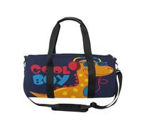 Borsone sportivo da viaggio con divertente dinosauro per donne e uomini, animali Dino Girls Ginnastica Dance Bag Weekend Pernottamento Borsa da allenamento Fitness