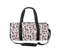 Borsone sportivo da viaggio con pelle di leopardo rosa per donne e uomini, pelle animale, borsa da ginnastica per ragazze, borsa da ballo per fine settimana, borsa per allenamento fitness