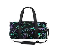 Borsone sportivo da viaggio, con simboli magici, teschi, per donne e uomini, giorno dei morti, borsa da ginnastica, danza, fine settimana, borsa da notte, borsa da allenamento fitness