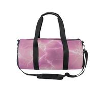 Borsone sportivo da viaggio elettrificante Lightning Bolt rosa per donne e uomini, elettrificante Lightning Girls Ginnastica Dance Bag Weekend Pernottamento Borsa da allenamento Fitness