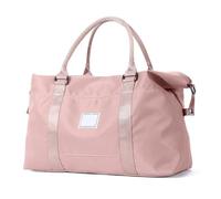Borsone sportivo da viaggio, grande borsa da palestra da donna, borsa da trasporto per aereo, borsa da viaggio da donna, borsa da spiaggia, borsa impermeabile con tasca bagnata, X-rosa., Taglia unica
