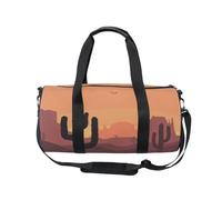 Borsone sportivo da viaggio per donne e uomini, cactus deserto ragazze, borsa da ginnastica e danza, borsa per il fine settimana, borsa per allenamento fitness, borsa da ospedale, Multicolore, Borsone