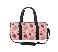 Borsone sportivo da viaggio per donne e uomini, carino fiore fragola borsa da ginnastica da ballo borsa da ginnastica borsa da sera borsa per la notte del fine settimana, borsa da allenamento fitness