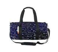 Borsone sportivo da viaggio per donne e uomini, galassia, matematica, stella, ginnastica, danza, fine settimana, pernottamento, allenamento, palestra, ospedale, borsa da palestra, Multicolore, Borsone