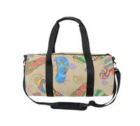 Borsone sportivo da viaggio per donne e uomini, infradito a forma di stella marina, borsa da ginnastica per ragazze, borsa da ballo per il fine settimana, borsa per allenamento fitness, borsa da