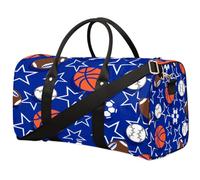 Borsone sportivo da viaggio, per donne, uomini, bambini, ragazze, ragazzi, sport, baseball, calcio, 22,7 l, per fine settimana, pernottamento, borsa a tracolla per sport, palestra, viaggi, Colore,