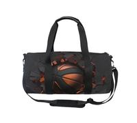 Borsone sportivo da viaggio, per palloni sportivi, pallacanestro, colore arancione, per donne, uomini, basket, ragazze, ginnastica, danza, fine settimana, pernottamento, fitness, allenamento