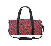 Borsone sportivo da viaggio Royal Stewart tartan scozzese per donne e uomini, rosso nero a quadri per ragazze borsa da ginnastica da ballo borsa per fine settimana borsa da allenamento fitness borsa