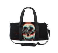 Borsone sportivo da viaggio, stile retrò con teschio urlante Ot The Dead per donne e uomini, gotico per Halloween, ragazze, ginnastica, danza, fine settimana, borsa da notte, borsa da allenamento