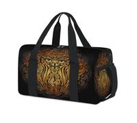 Borsone sportivo esoterico mandala gufo per bambini ragazze ragazzi donne uomini etnici gufo borsa da viaggio per la notte borsa da viaggio borsa da viaggio borsa da palestra casual