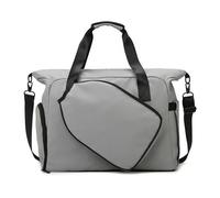 Borsone sportivo grande impermeabile con scomparto for racchette - Borsa da palestra multiuso, Borsa da allenamento ad alta capacità for badminton, tennis e viaggi,(Gray)