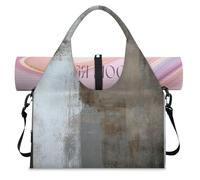 Borsone sportivo grigio arte moderna pittura per donne uomini grigio weekend borsa da notte con scomparto per scarpe borsa tote bagaglio per yoga palestra viaggi, Colore, L, Organizer per borse