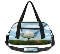 Borsone sportivo per bambini con palline da golf per ragazze e ragazzi, borsa da golf leggera per bambini, piccola borsa da viaggio per la danza, Palla da golf sportiva, 18.5L x 7.8W x 9.4H
