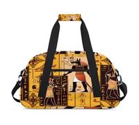 Borsone sportivo per bambini, ragazze, ragazzi, donne, uomini, 24 l, borsa da viaggio per la notte, borsa da viaggio, palestra, danza, geroglifici antico Egitto, Colore, (24L) UK, Organizer per borse