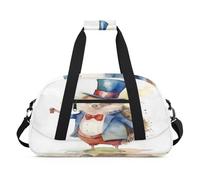 Borsone sportivo per bambini, ragazze, ragazzi, donne, uomini, 24 l, per fine settimana, per la notte, borsone da viaggio, palestra, danza, divertente animale riccio, Colore, (24L) UK, Organizer per
