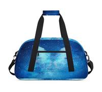 Borsone sportivo per bambini, ragazze, ragazzi, donne, uomini, 24 l, per fine settimana, pernottamento, borsone da viaggio, palestra, danza, universo, galassia, stelle, farfalla, Colore, (24L) UK,