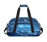 Borsone sportivo per bambini, ragazze, ragazzi, donne, uomini, 24 l, per fine settimana, pernottamento, borsone da viaggio, palestra, danza, universo, galassia notte, Colore, (24L) UK, Organizer per