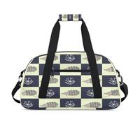 Borsone sportivo per bambini, ragazze, ragazzi, donne, uomini, 24 l, per fine settimana, pernottamento, borsone da viaggio, palestra, danza, simpatico riccio, Colore, (24L) UK, Organizer per borse