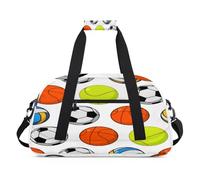 Borsone sportivo per donne e uomini, sport, calcio, basket, 24 l, weekend, pernottamento, borsone da viaggio, borsa da palestra per bambini, ragazze e ragazzi, Colore, (24L) UK, Organizer per borse