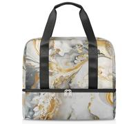 Borsone sportivo per donne, uomini e ragazzi, Kirls, arte marmorea astratta texture astratta 21 L Weekend Pernottamento Borse Wet Separato Tote Bag per Viaggi Palestra Yoga, Colore, 21L, Organizer per