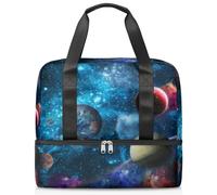Borsone sportivo per donne, uomini, ragazzi, Kirls, Universo Galaxy Planet, 21 l, per il fine settimana, per la notte, per viaggi, palestra, yoga, Colore, 21L, Organizer per borse
