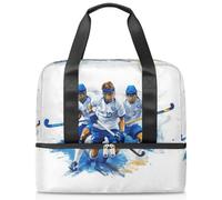 Borsone sportivo per giocatore di hockey per donne, uomini, ragazzi e ragazze, 21 l, per il fine settimana, per la notte, per viaggi, palestra, yoga, Colore, Grande, Organizer per borse