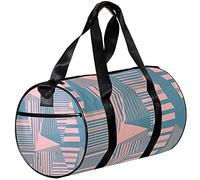 Borsone sportivo piccolo, borsa tote per yoga, teschio su sfondo rosa, borsa da viaggio per fitness all'aperto
