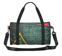 Borsone sportivo piccolo da 13 l, con tracolla regolabile, Formule Forme | Formule Forme Teoria Matematica Lezione Parola Stampato Bambini Borsa Da Viaggio Compatta Palestra Sacca Per Danza Nuoto