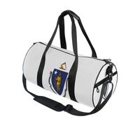 Borsone sportivo rotondo leggero con tasca interna borsa da palestra per uomo donna borsone da viaggio sport bandiera dello stato del Massachusetts