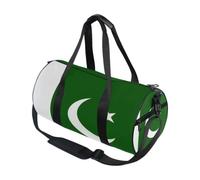 Borsone sportivo rotondo leggero con tasca interna borsa da palestra per uomo donna borsone per viaggi sport bandiera nazionale del Pakistan
