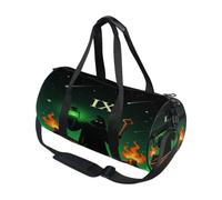 Borsone sportivo rotondo leggero con tasca interna borsa da palestra per uomo donna borsone per viaggi sport The Hermit Tarocchi carta Grim Reaper gotico horror Halloween