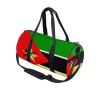 Borsone sportivo rotondo leggero con tasca interna borsa da palestra per uomo donna borsone per viaggi sport bandiera nazionale del Mozambico