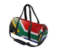 Borsone sportivo rotondo leggero con tasca interna, borsa da palestra per uomo e donna, borsone per viaggi, sport, bandiera del Sud Africa, nazionale sudafricana (2)