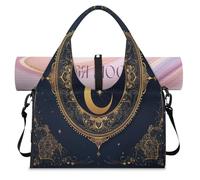 Borsone sportivo Tai Chi Art con scomparto per scarpe borse da viaggio per il fine settimana borsa da cabina per palestra yoga viaggio, Colore, L, Borsone da viaggio