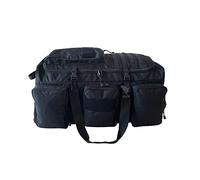 Borsone Trolley Militare con Tre Ruote 130 Litri Nero
