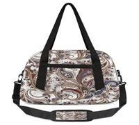 Borsone vintage per bambini con motivo cachemire per la notte, per ragazze e ragazzi, borsa leggera da palestra per bambini, piccola borsa da viaggio per la danza, Paisley vintage, 18.5L x 7.8W x 9.4H
