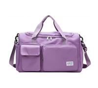 Borsone viola leggero da 35 litri - Borsa da weekend unisex con scomparto for scarpe, borsa da viaggio sportiva e da palestra for fitness, viaggi notturni e viaggi del fine settimana(Purple1)