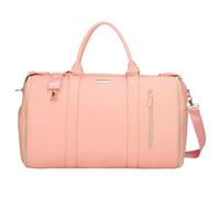 Borsone - Zaino di grande capacità | Porta abiti da viaggio | Valigia da trasporto con cinghie fisse | Borse da notte resistenti all'acqua per piscina sport palestra, rosa, 53.3x33x27.9cm, Unisex