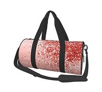 Borsoni da viaggio glitter corallo vivente Borsoni sportivi da palestra Borsa da viaggio grande Borsa da fine settimana per uomo e donna