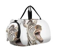 Borsoni da viaggio per bambini, per il fine settimana, con koala che abbracciano il cioccolato, San Valentino, ragazze, borsone da viaggio per bambini, Ridere Zebra Divertente Espressione, classico