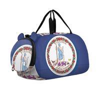 Borsoni da viaggio per ragazzi Borsoni da viaggio per il fine settimana Borsone da viaggio per ragazze Tote Kids Duffle giallo oliva sfumato Ombre, virginia sate flag, classico