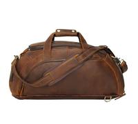 Borsoni for aeroplani e borsoni da weekend con scomparto for scarpe Bagagli da viaggio for indumenti da notte marroni da uomo