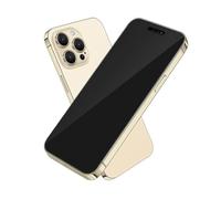 BORTAM Display falso giocattolo cellulare senza logo replica non funzionante 1:1 telefono per iPhone 14 Pro Max manichini giocattolo falso cellulare (14 Pro Max oro schermo nero)