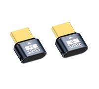 Bortivier 2 Pezzi di Spina Fittizia Compatibile con 4K HDR Monitor Virtuale EDID Headless Ghost Emulator Supporta 4k 60Hz 1080 120Hz B