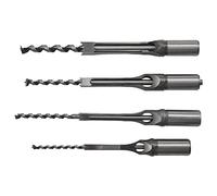 Bortivier 4 pz lavorazione del legno punta quadrata punte da trapano legno mortasa scalpello set lavorazione del legno fori set con Twist trapano DIY mortasa scalpello utensili elettrici